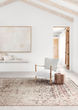 Theia THE-05 Taupe/Brick Area Rug