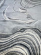 Hue Grey Marbled Stone Area Rug