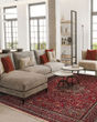 Kashimar All Over Medallion Red Rug