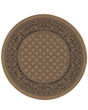 Recife Garden Lattice Cocoa/Black Area Rug