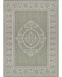 Recife Antique Medallion Sage Leaf/Ivory Rug