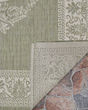 Recife Antique Medallion Sage Leaf/Ivory Rug