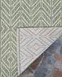 Recife Cabana Tile Sage Leaf/Ivory Area Rug