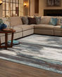 Carson 9675a Blue/Ivory Area Rug