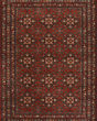 Old World Classic Royal Afghan Antique Red Rug