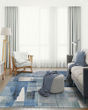 Easton Shadows Blue Ash Area Rug