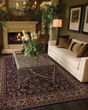 Ariana 113b Blue/Red Area Rug
