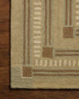 Alfie ALF-04 Green/Natural Area Rug