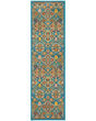 Allur ALR03 Turquoise Ivory Area Rug