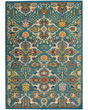 Allur ALR03 Turquoise Ivory Area Rug
