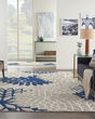 Aloha ALH05 Ivory/Navy Area Rug