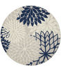 Aloha ALH05 Ivory/Navy Area Rug