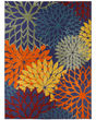 Aloha ALH05 Navy Multicolor Area Rug