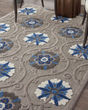 Aloha ALH19 Grey/Blue Area Rug