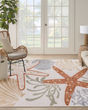 Aloha ALH24 Ivory Multicolor Area Rug