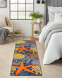Aloha ALH24 Navy Multicolor Area Rug