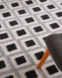 Aloha ALH26 Black White Area Rug