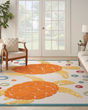 Aloha ALH27 Teal Multi Area Rug