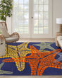 Aloha ALH28 Blue Multicolor Area Rug