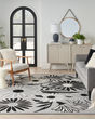 Aloha ALH33 Black White Area Rug