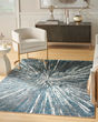 Ambiance AMI01 Blue Silver Area Rug