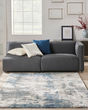 American Manor AMR04 Ivory Blue Area Rug