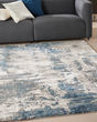American Manor AMR04 Ivory Blue Area Rug