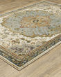 Andorra 2451b Ivory/Blue Area Rug
