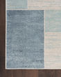 Astra Machine Washable ASW09 Blue Ivory Rug