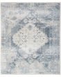 Astra Machine Washable ASW11 Blue Ivory Rug