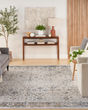 Astra Machine Washable ASW16 Ivory Blue Rug