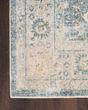 Astra Machine Washable ASW16 Teal Beige Rug