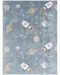 Astra Machine Washable ASW18 Blue Rug