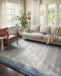 Austen AUS-02 Pebble/Blue Area Rug