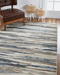 Avalon 5620 Ivory/Blue Landscapes Area Rug