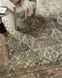 Banks BAN-05 Spice/Blue Area Rug