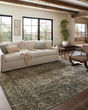 Banks BAN-05 Spice/Blue Area Rug