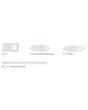 Baroque Bianco Glossy Ceramic Tile