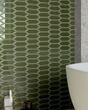 Baroque Olive Glossy Ceramic Tile