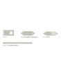 Baroque Pewter Glossy Ceramic Tile