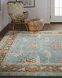 Beall 6710F Blue/Brown Area Rug