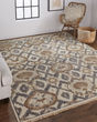 Beall 6712F Ivory/Gray/Taupe Rug