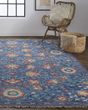 Beall 6713F Blue/Red Area Rug