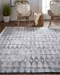 Beckett 0814F Gray/Silver/Ivory Area Rug