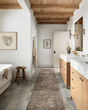 Billie BIL-04 Aqua/Rust Area Rug