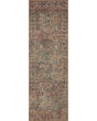Billie BIL-04 Aqua/Rust Area Rug