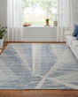 Brighton 69CHF Ivory/Blue/Silver Area Rug