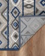 Calla 6921 Grey/Blue Aztec Area Rug