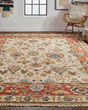 Carrington 6805F Ivory/Red/Blue Area Rug