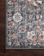 Cassandra CSN-03 Charcoal/Rust Area Rug